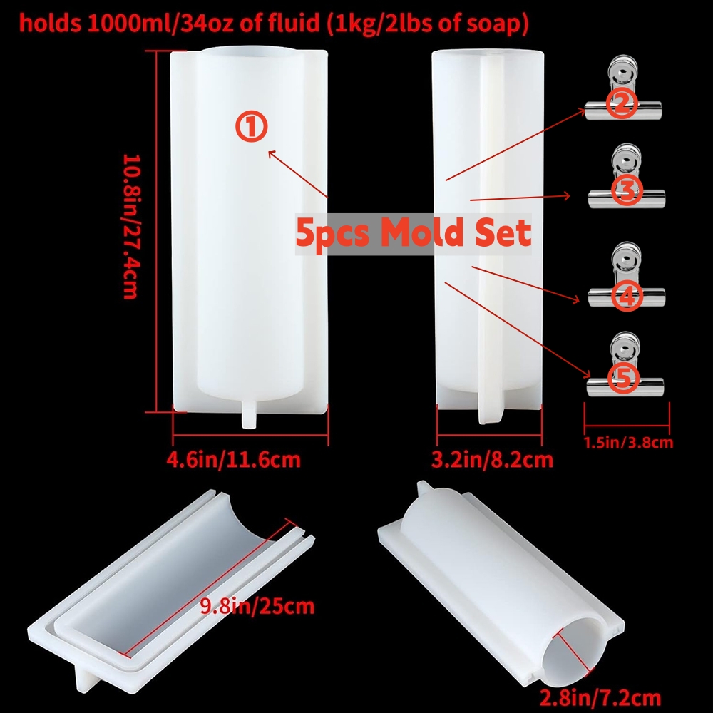 Molde de silicona grande para  - Candle Supplies Shop reseña y precio
