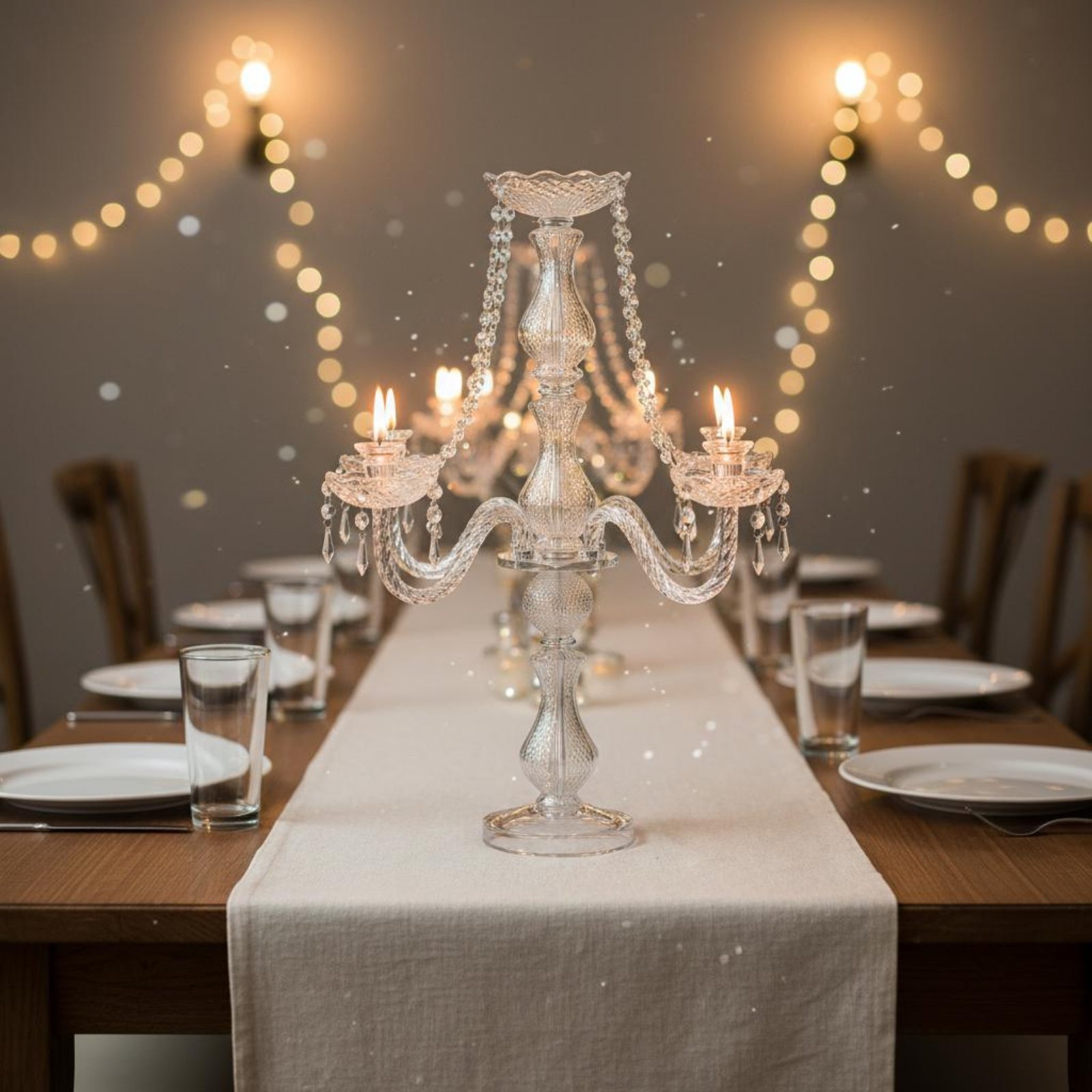 Candelabro de Cristal Elegante - Candle Quotes reseña y precio