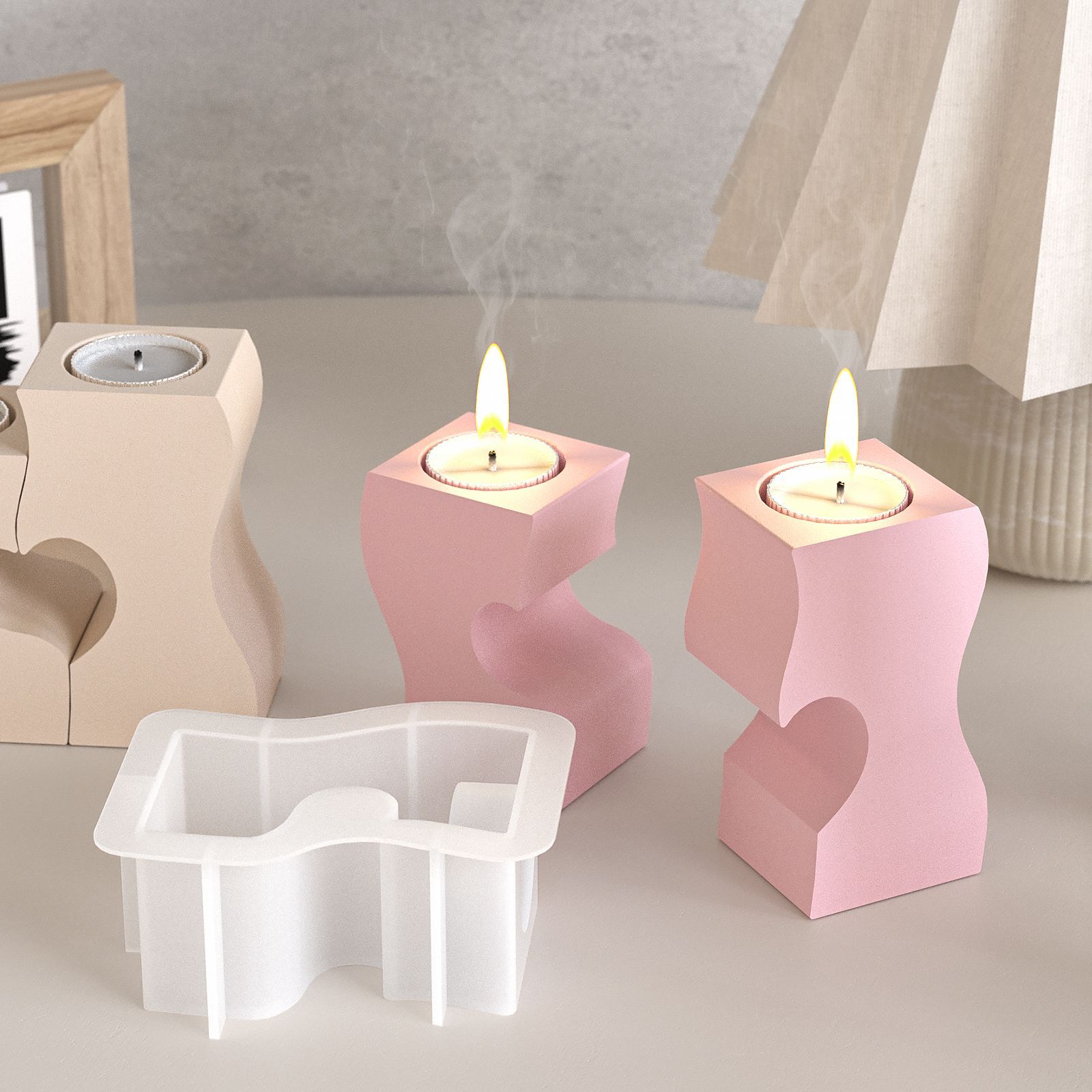 S corazón candelabro moldes de - Candle Quotes reseña y precio