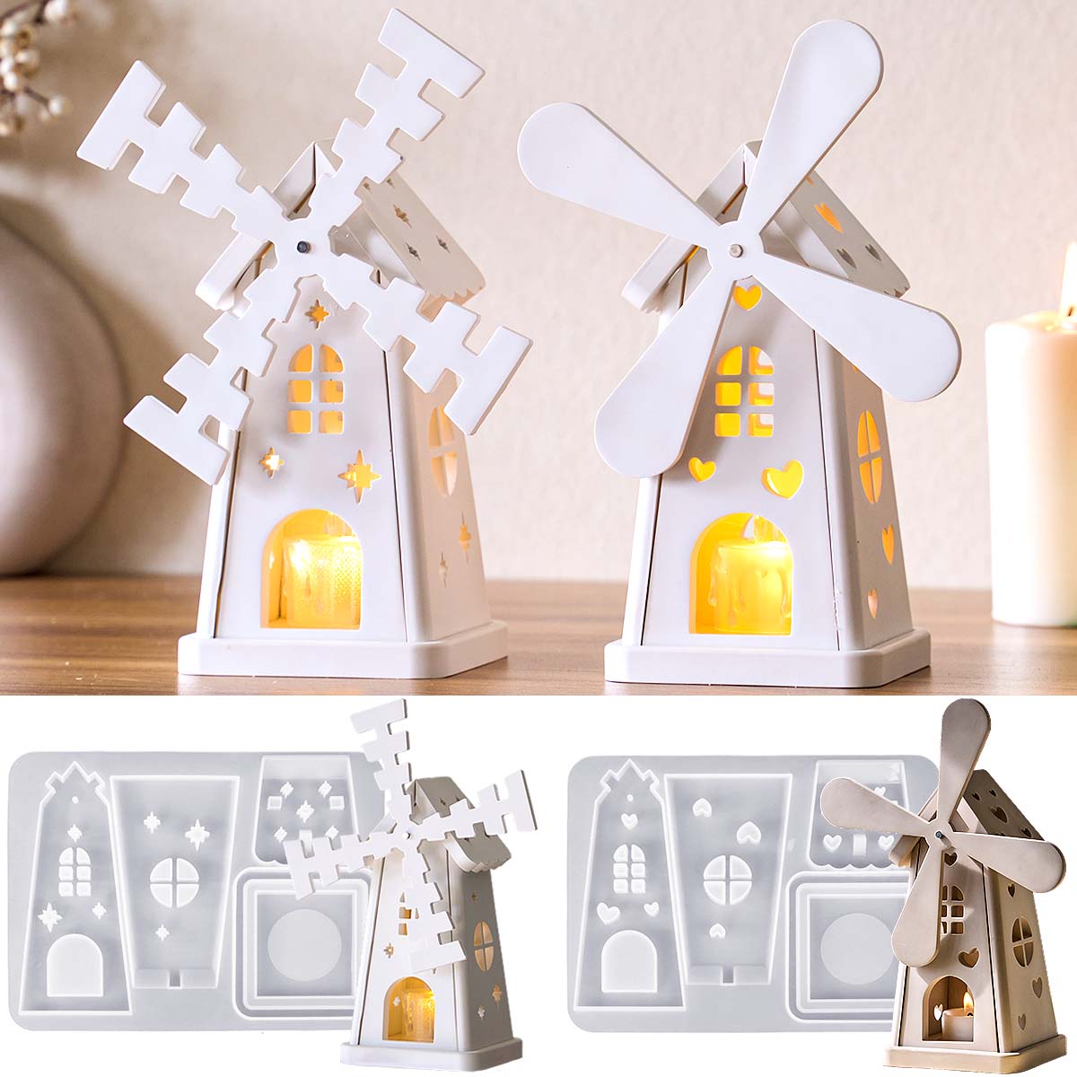 Portavelas de molino de viento - Candle Quotes reseña y precio