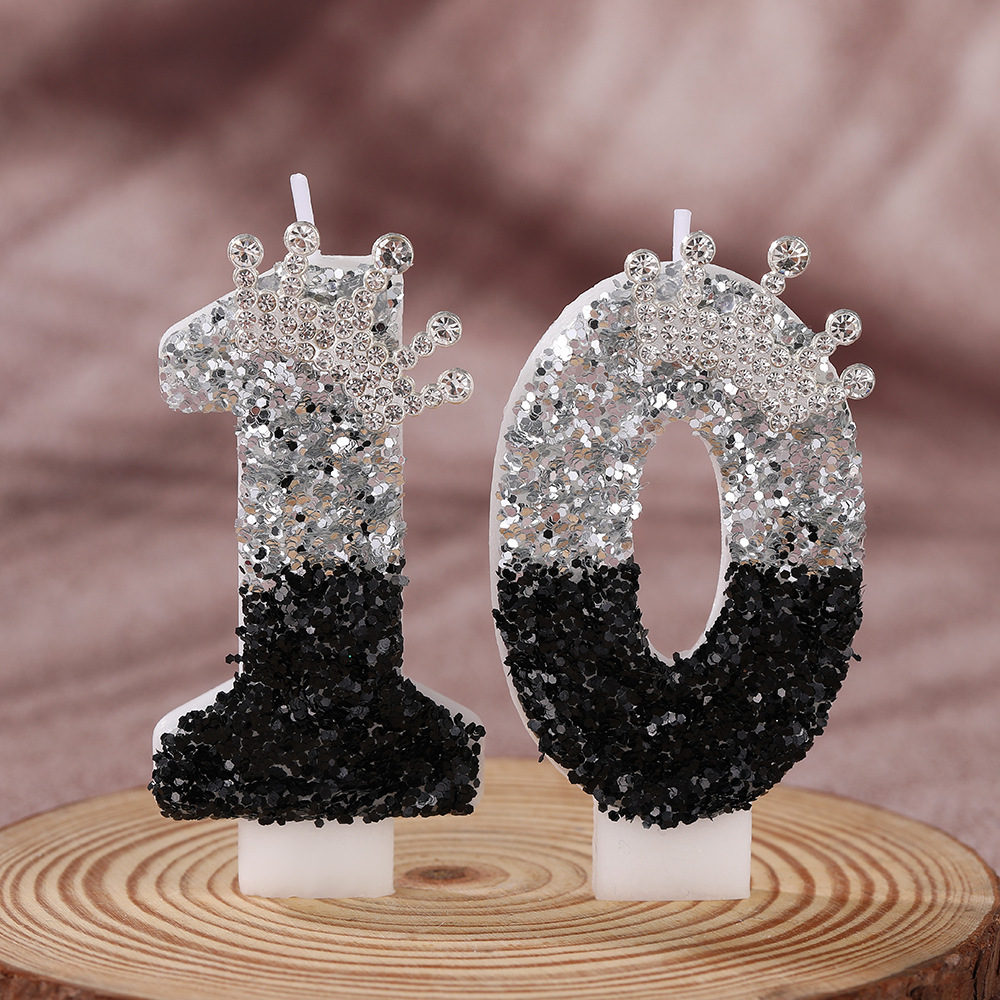 Corona Negra Plateada Degradad - Candle Supplies Free Shipping reseña y precio